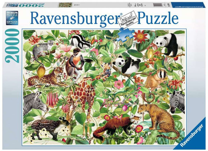 Jungelen 2000 biter Puslespill Ravensburger Puzzle