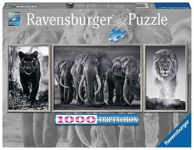 Dyr Svart/Hvitt 1000 biter Puslespill Ravensburger Puzzle