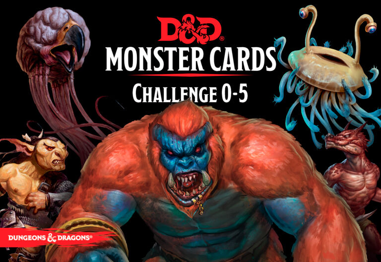 D&D Cards Monster Challenge 0-5 Dungeons & Dragons - 268 kort