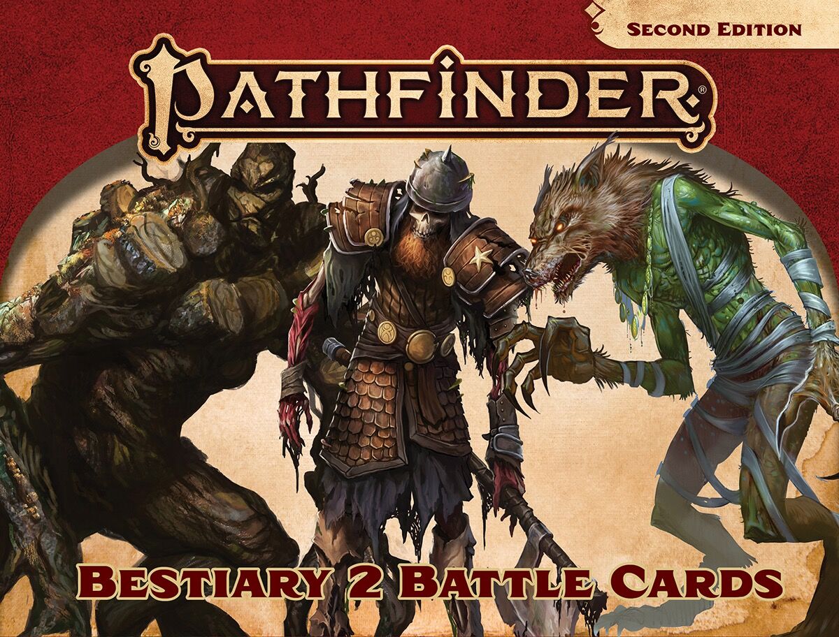 Pathfinder 2nd Ed Cards Bestiary 2 Second Edition RPG - 450 kort