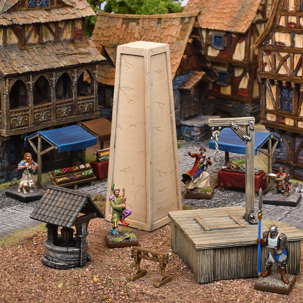 Terrain Crate Village Square Fra Mantic Games - 28 deler