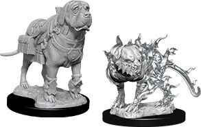 D&D Figur Nolzur Mastif & Shadow Mastif Nolzur's Marvelous Miniatures - Umalt