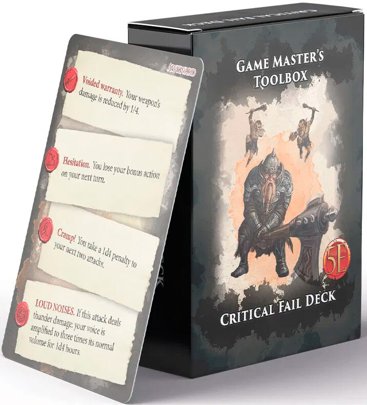 D&D Critical Fail Deck Dungeons & Dragons - 52 kort