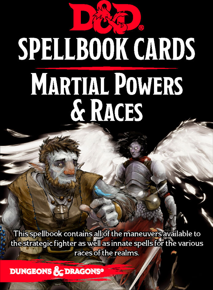 D&D Cards Spellbook Martial Powers/Races Dungeons & Dragons - 61 kort