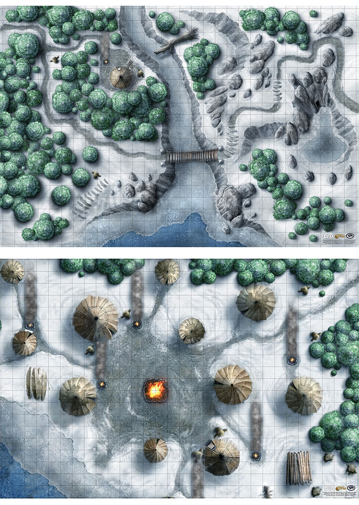 D&D Maps Icewind Dale Encounters (2 stk) Dungeons & Dragons
