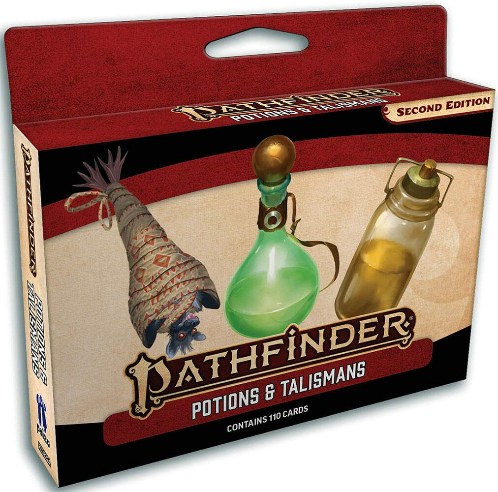 Pathfinder 2nd Ed Cards Potions/Talisman Second Edition RPG - 110 kort