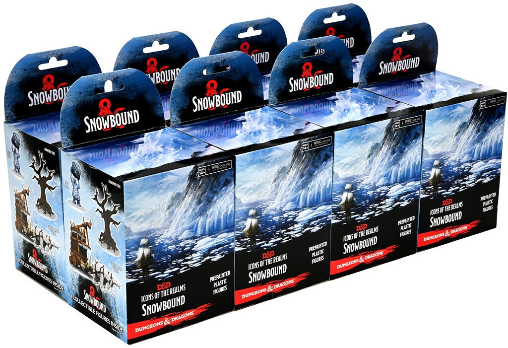 D&D Figur Icons Snowbound x32 Display - 8 bokser á 4 figurer per boks