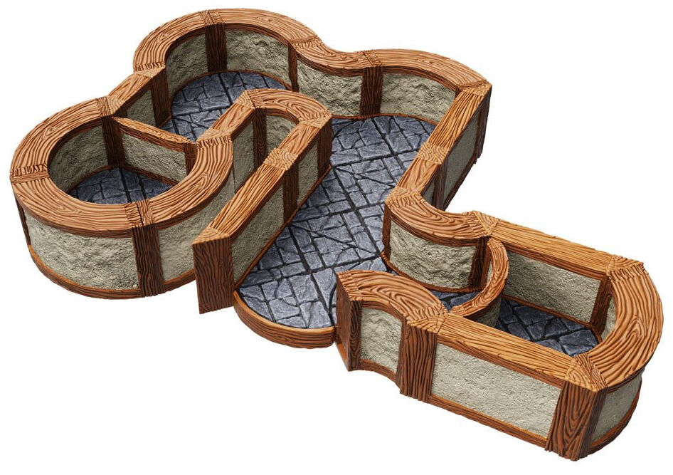 WarLock Tiles Town & Village Angles/Curv Bygg din egen Dungeon i 3D!