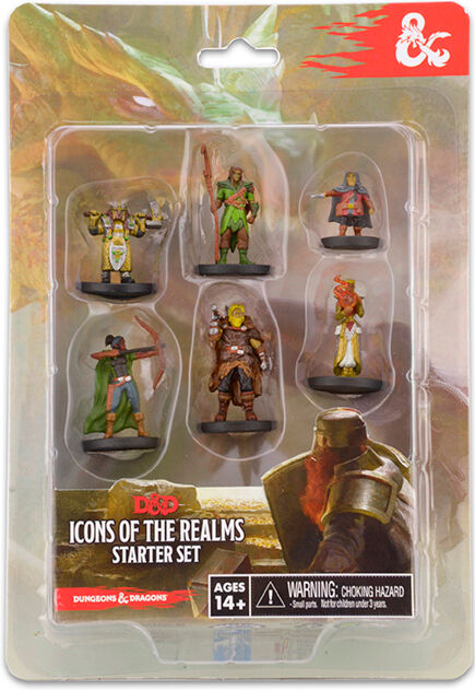 D&D Figur Icons Starter Set - 6 figurer Perfekt tilbehør til D&D Starter Set!