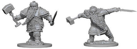 D&D Figur Nolzur Dwarf Fighter Male DW Dual Wield