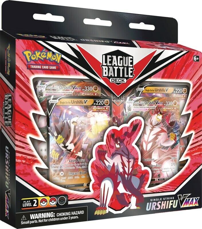 Pokemon League Battle Deck Single Strike Urshifu VMAX - RØD BOKS