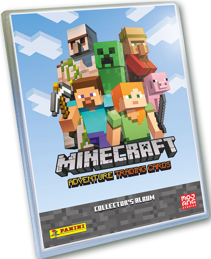 Minecraft Trading Cards Starter Pack Adventure Trading Cards Album m/ 24 kort