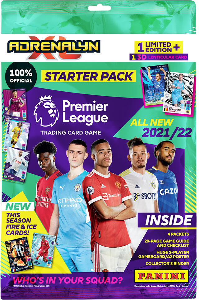 AdrenalynXL Premier League 21/22 Starter Panini Album med 4x boosterpakker