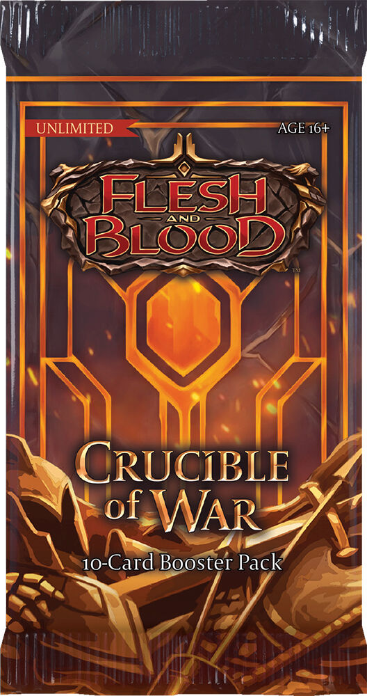Flesh & Blood Crucible of War Booster Unlimited - 10 kort per pakke