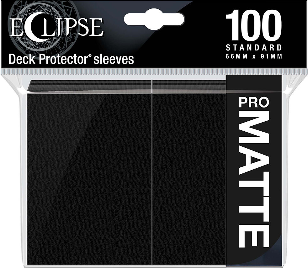 Sleeves Eclipse Pro Matte Black x100 66x91 cm Ultra Pro Kortbeskytter