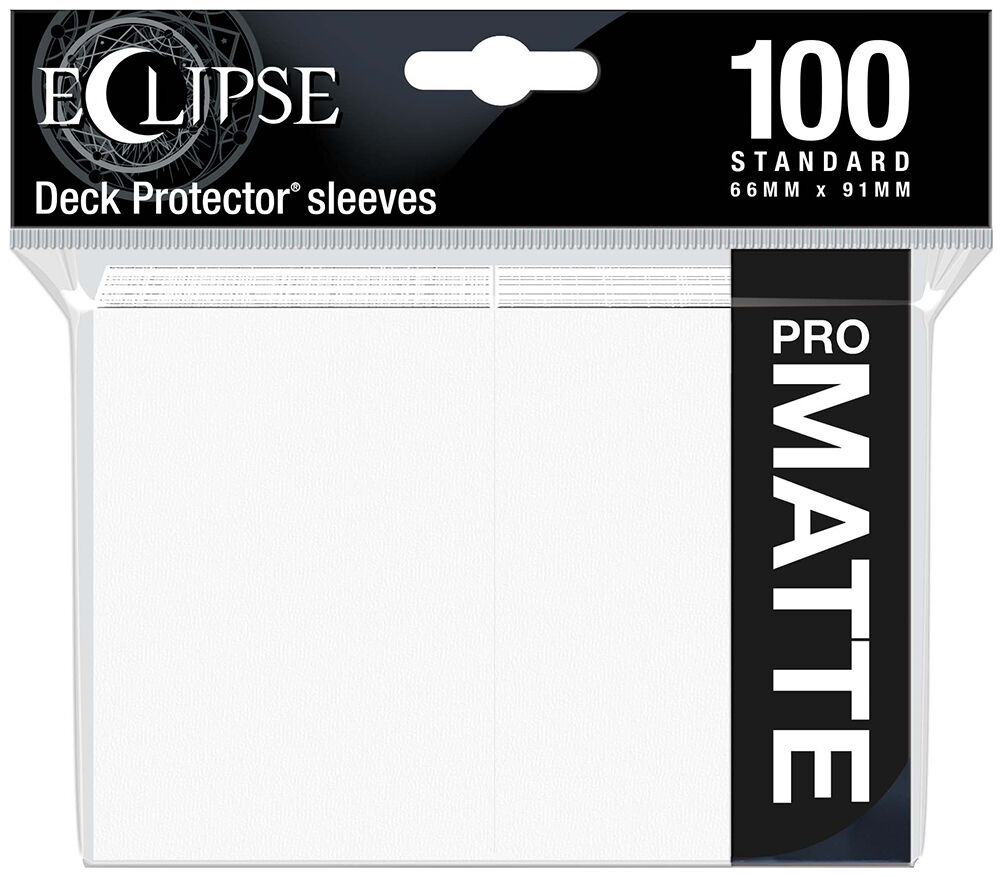 Sleeves Eclipse Pro Matte Hvit x100 66 x 91 cm Ultra Pro Kortbeskytter