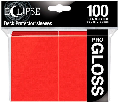 Sleeves Eclipse Pro Gloss Rød x100 Ultra Pro Kortbeskytter / Deck Protector