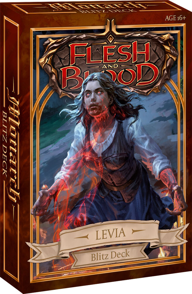 Flesh & Blood Monarch Blitz Deck Levia Ferdigbygget 40+ kort deck