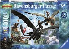 Ravensburger Puslespill 100 Deler XXL Dragetreneren