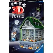 Ravensburger Puslespill 3D 216 Deler Night Light Haunted House