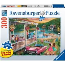 Ravensburger Puslespill 300 Stora Deler Summer at the Lake