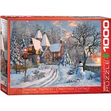 Eurographics Puslespill 1000 Deler Christmas Cottage