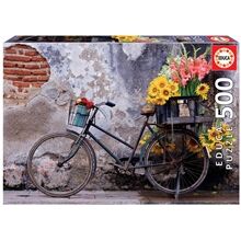 Educa Puslespill Bicycle and Flowers 500 Deler