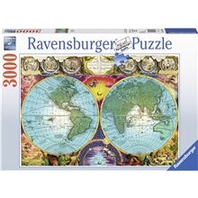Ravensburger Puslespill 3000 Deler Antique Map