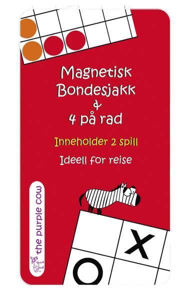 The Purple Cow Magnetisk Spill Bondesjakk & 4 På Rad