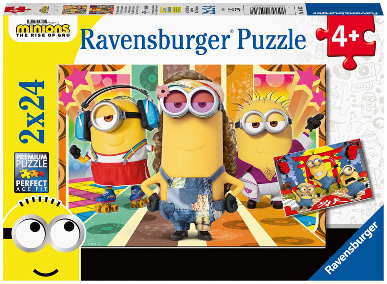 Ravensburger Puslespill 2x24 Brikker - Minions I Aksjon