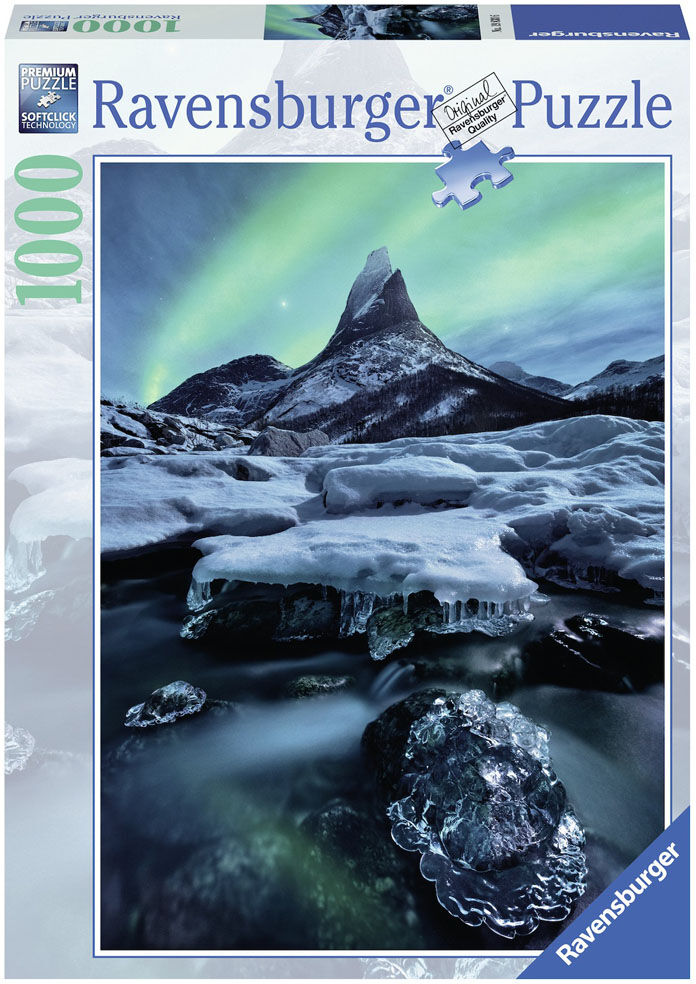 Ravensburger Puslespill - Stetind Northern Lightts 1000 Brikker