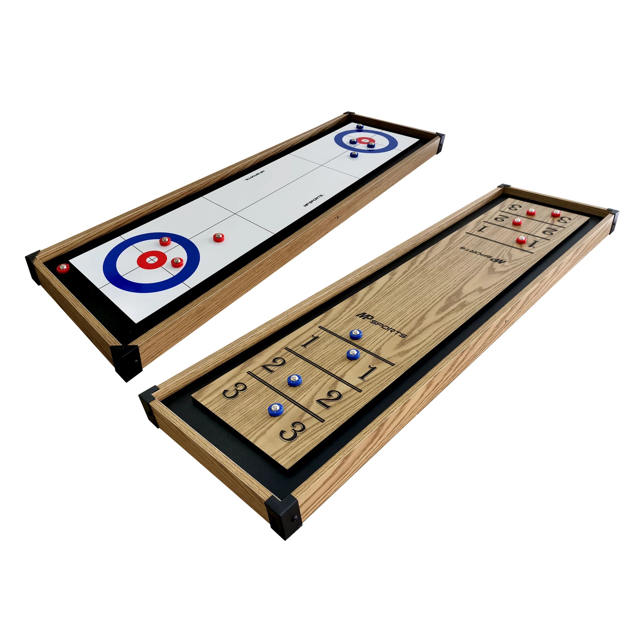 MP Sports - 2 in 1 Tabletop Shuffleboard 45, shuffleboard STD Wood