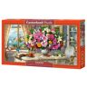 Puzzle 4000 el. Summer Flowers and Cup of Tea Castorland