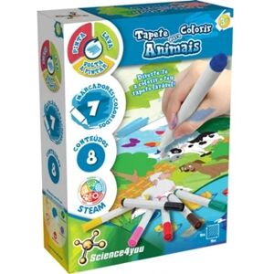 Science4you Tapete para Colorir Animais (Idade Mínima: 3 Anos)