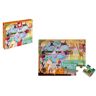 Janod Tactile Puzzle quebra-cabeças ZOO 2 y+ 20 un.. Tactile Puzzle