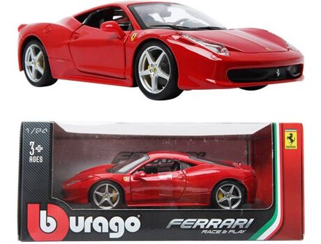 Bburago Modelo de Veículos Ferrari 458 Race & Play, 1:24