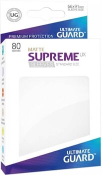 Ultimate Guard Conjunto de 80 capas para cartas U.Guard Supreme UX Standard Matte (Branco - 6 anos)