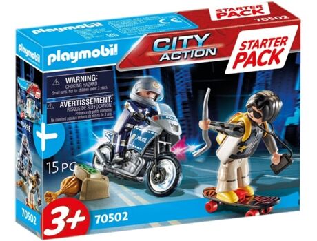 Playmobil Starter Pack Polícia: Set Adicional (Idade Mínima: ‍3 Anos - 21 Peças)