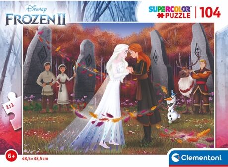 Disney Puzzle Frozen 104 Peças (Multicor - Idade Mínima: ‍4 Anos)