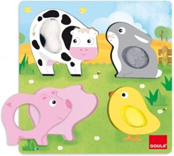 Goula Puzzle Animais Tela Fazenda