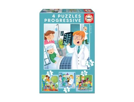 Educa Puzzle Progressivo Profissões (25 Peças)
