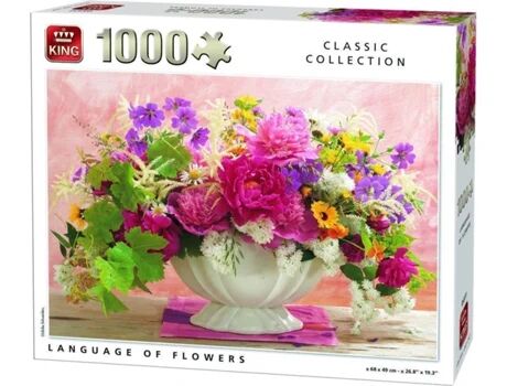 King Puzzles Language Flowers (1000 peças)