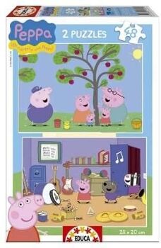 Educa Borras Conjunto de 2 Puzzles Peppa Pig (48 Peças)