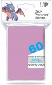 Ultra Pro Conjunto de 60 capas para cartas Solid smallBright Pink (6 anos)