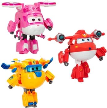 Alpha Carrinho ALPHA-AULDEY transformável luz e som Super Wings Super Charge (3 anos - 18,5x14x15,5 cm)