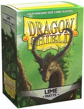 Arcane Tinmen Conjunto de 100 capas para cartas Dragon Shield MATTE Lime (8 anos)