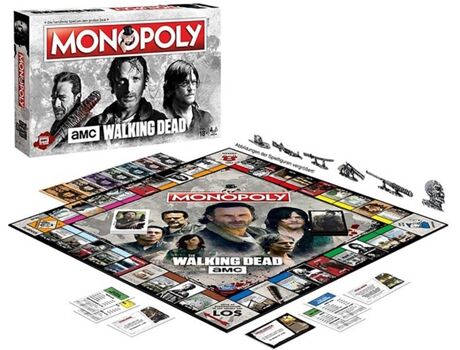 Monopoly Jogo de Tabuleiro Walking Dead (Idade Mínima: ‍18 Anos - Dificuldade: Baixa)