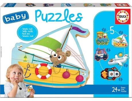 Educa Borras Puzzle Infantil Vehiculo (2 Peças)