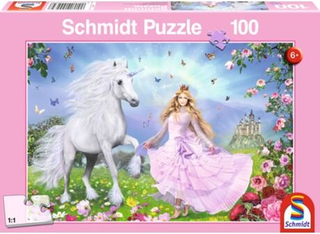 Schmidt Spiele Puzzle Prinzessin der Einhörner (100 Peças)