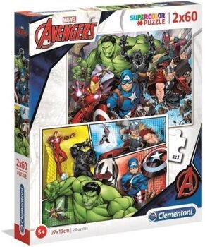 Clementoni Conjunto de 2 Puzzles Avengers (60 Peças)